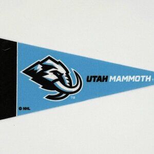 Utah Mammoth Mini Pennant 4" x 9" NHL Hockey Felt Flag Dorm